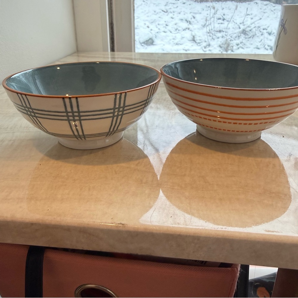 Blue Ceramic Rae Dunn Bowls - Picture 7 of 14